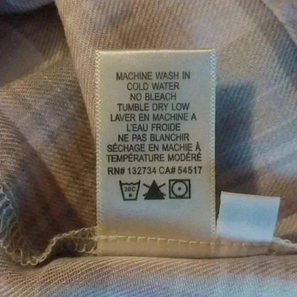 Cloth & Stone Pink Gray White Plaid Popover SOFT Size Small - Picture 9 of 9